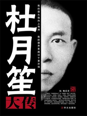 cover image of 杜月笙大传
